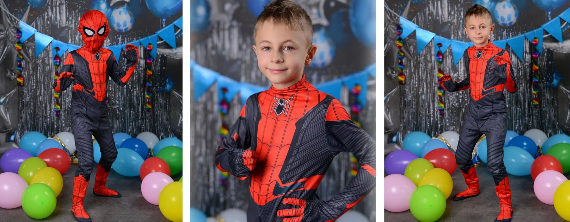 Chłopczyk w stroju spidermana